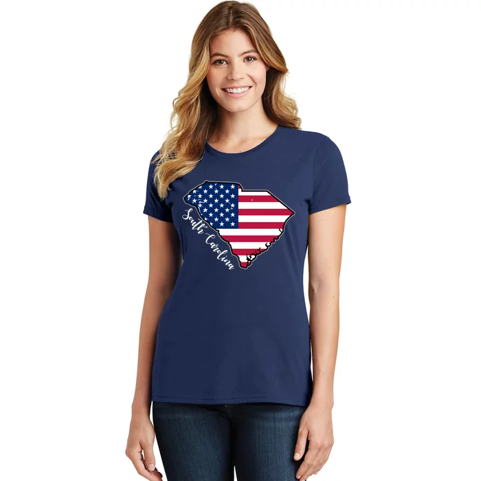 South Carolina United States Map T Shirt Women's T-Shirt