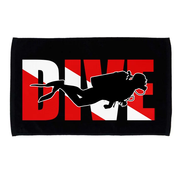 Scuba Dive Logo Microfiber Hand Towel