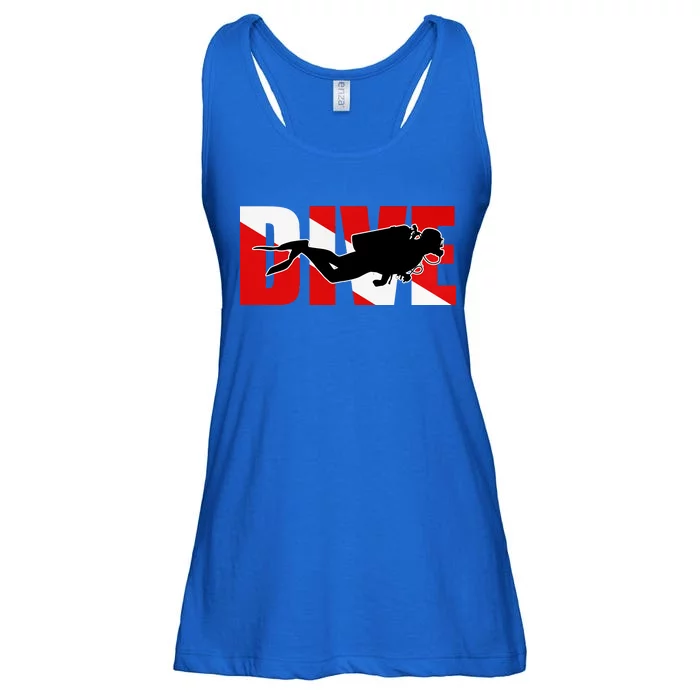 Scuba Dive Logo Ladies Essential Flowy Tank