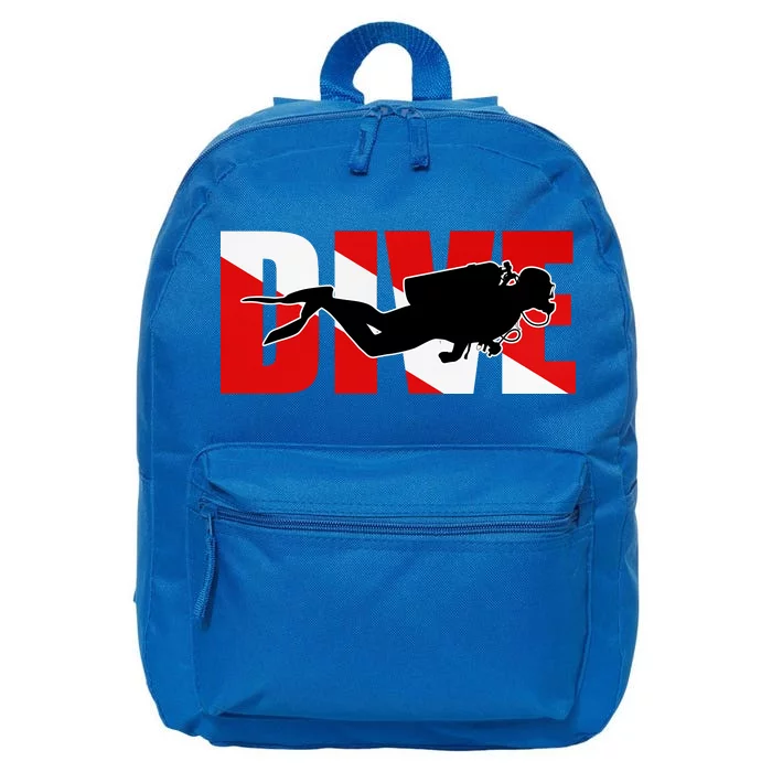 Scuba Dive Logo 16 in Basic Backpack