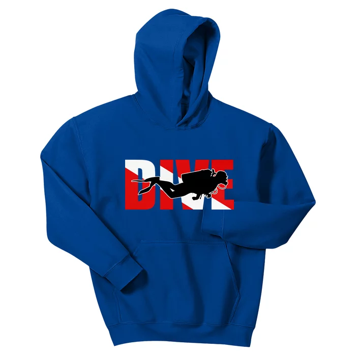 Scuba Dive Logo Kids Hoodie