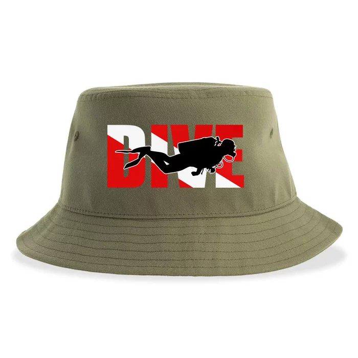 Scuba Dive Logo Sustainable Bucket Hat