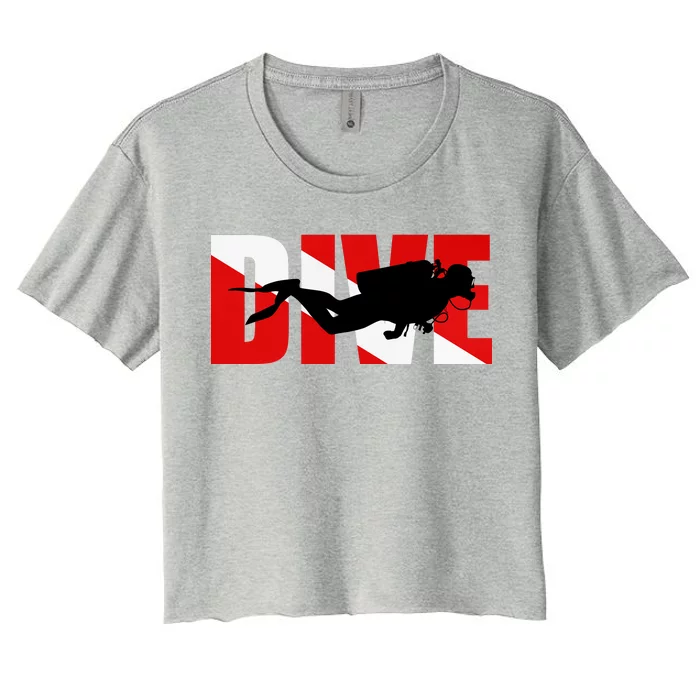 Scuba Dive Logo Women's Crop Top Tee