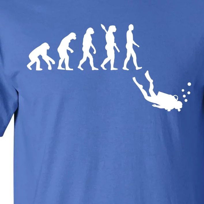 Scuba Diver Evolution Tall T-Shirt