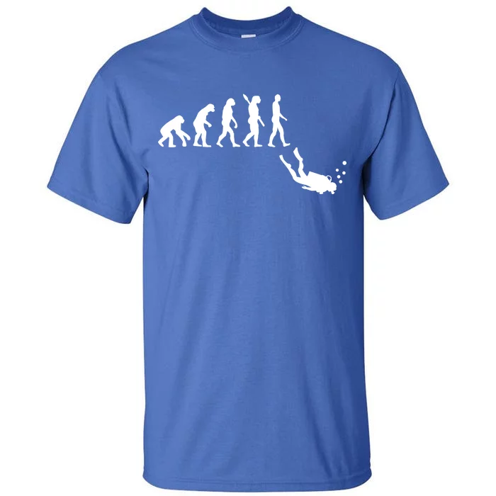 Scuba Diver Evolution Tall T-Shirt