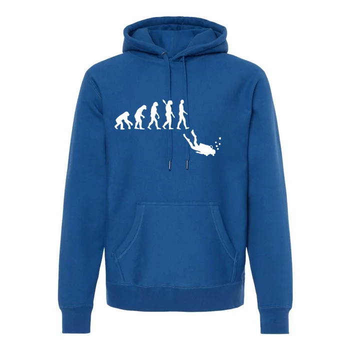 Scuba Diver Evolution Premium Hoodie