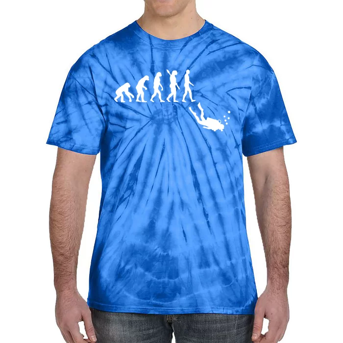 Scuba Diver Evolution Tie-Dye T-Shirt