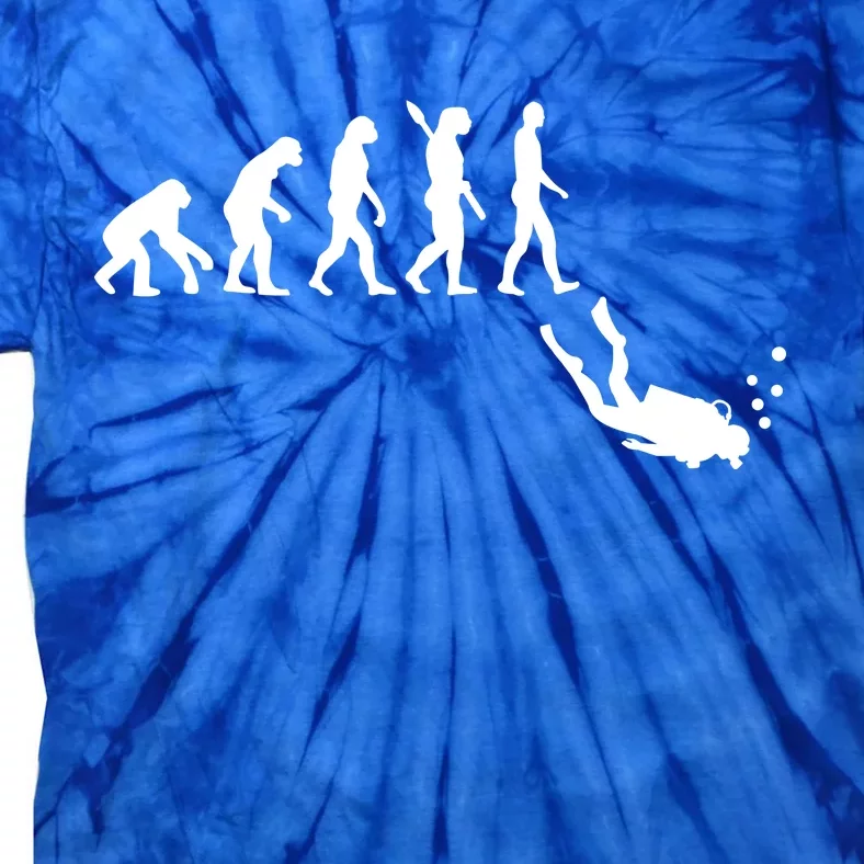 Scuba Diver Evolution Tie-Dye T-Shirt