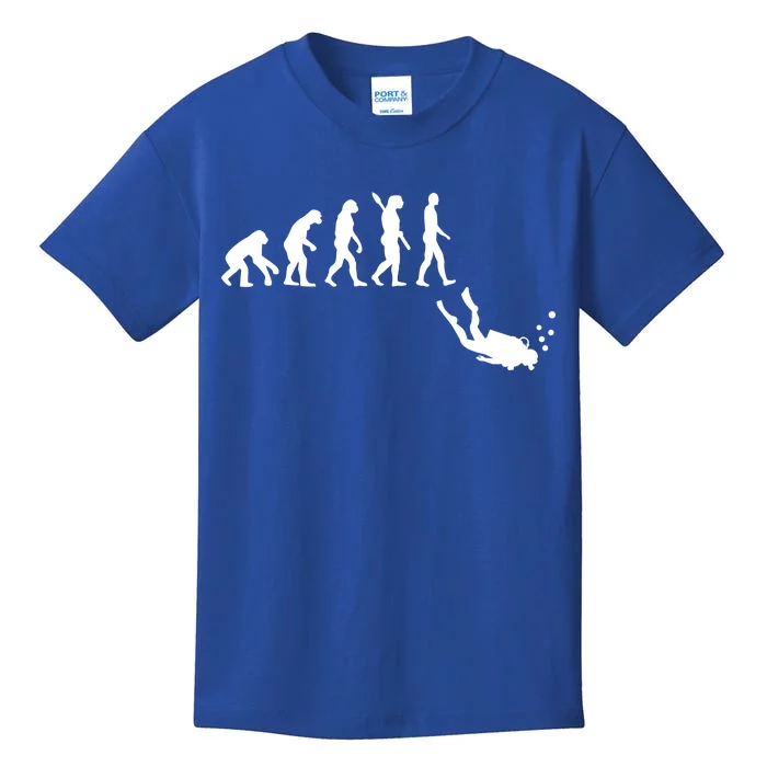 Scuba Diver Evolution Kids T-Shirt