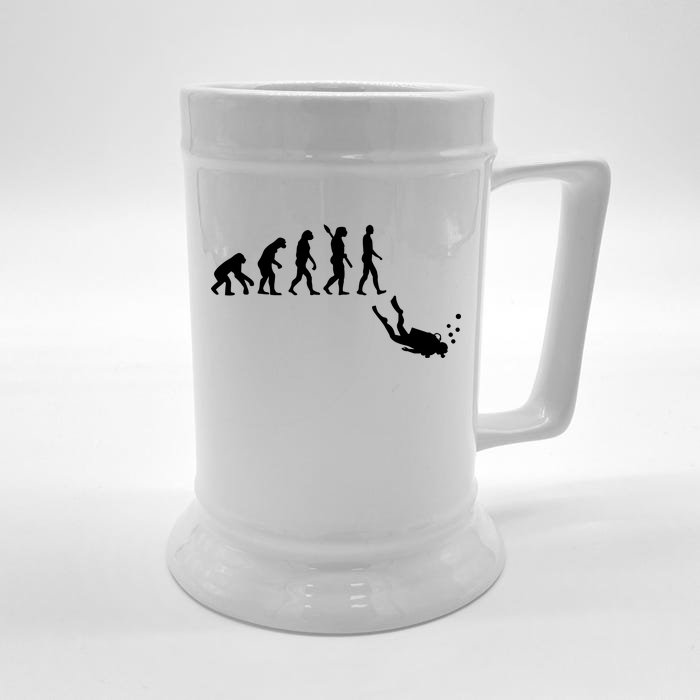 Scuba Diver Evolution Front & Back Beer Stein