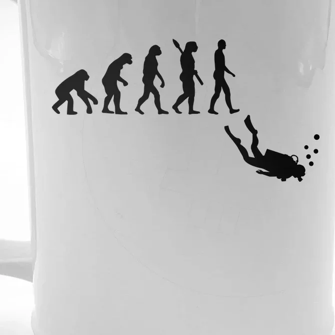 Scuba Diver Evolution Front & Back Beer Stein