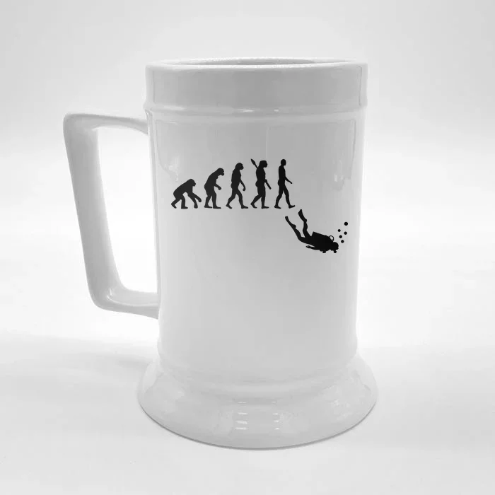 Scuba Diver Evolution Front & Back Beer Stein