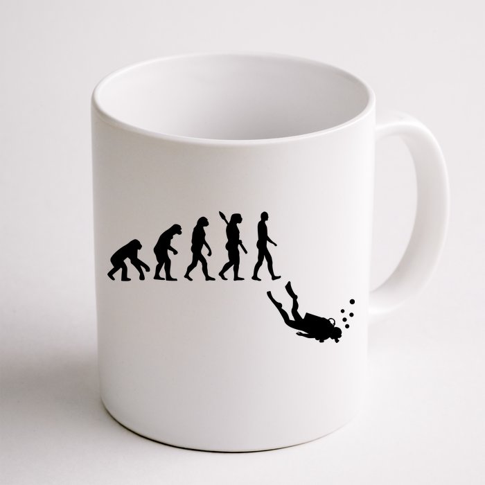 Scuba Diver Evolution Front & Back Coffee Mug