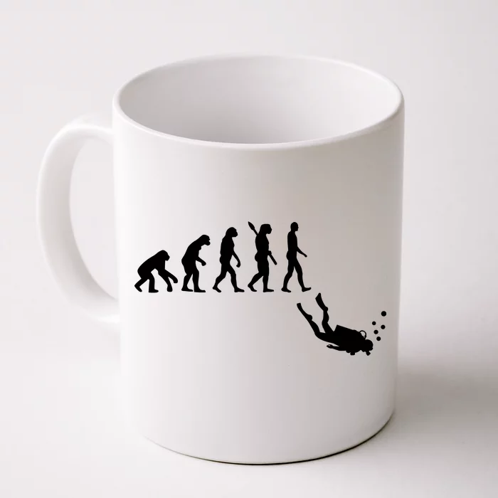 Scuba Diver Evolution Front & Back Coffee Mug