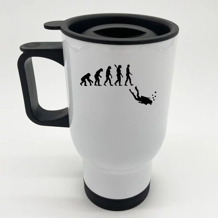 Scuba Diver Evolution Front & Back Stainless Steel Travel Mug