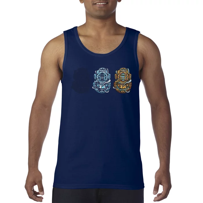 Scuba Diver Vintage Tank Top