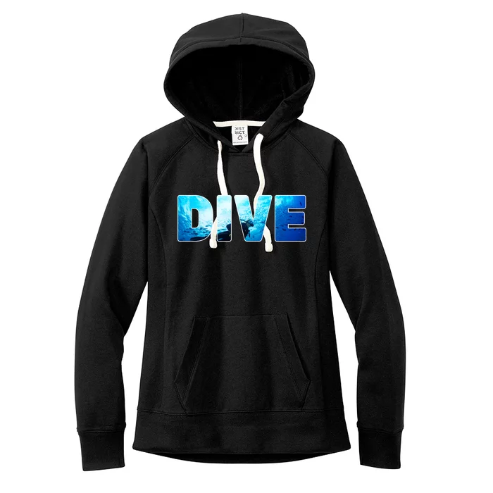 Scuba Diving Ocean Women's Fleece Hoodie