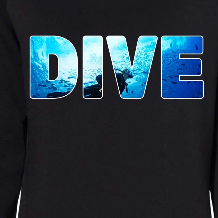 Scuba Diving Ocean Womens California Wash Sweatshirt