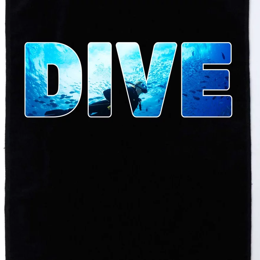 Scuba Diving Ocean Platinum Collection Golf Towel