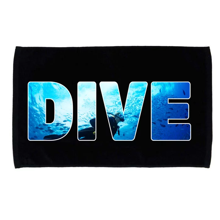 Scuba Diving Ocean Microfiber Hand Towel