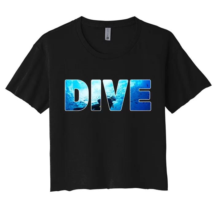 Scuba Diving Ocean Women's Crop Top Tee