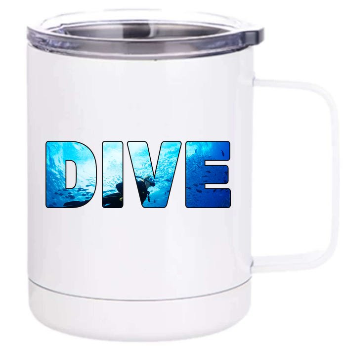 Scuba Diving Ocean Front & Back 12oz Stainless Steel Tumbler Cup