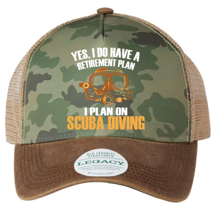 Scuba Diving Retirement Plan Legacy Tie Dye Trucker Hat