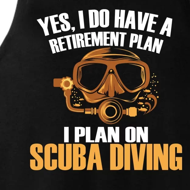 Scuba Diving Retirement Plan Ladies Tri-Blend Wicking Tank