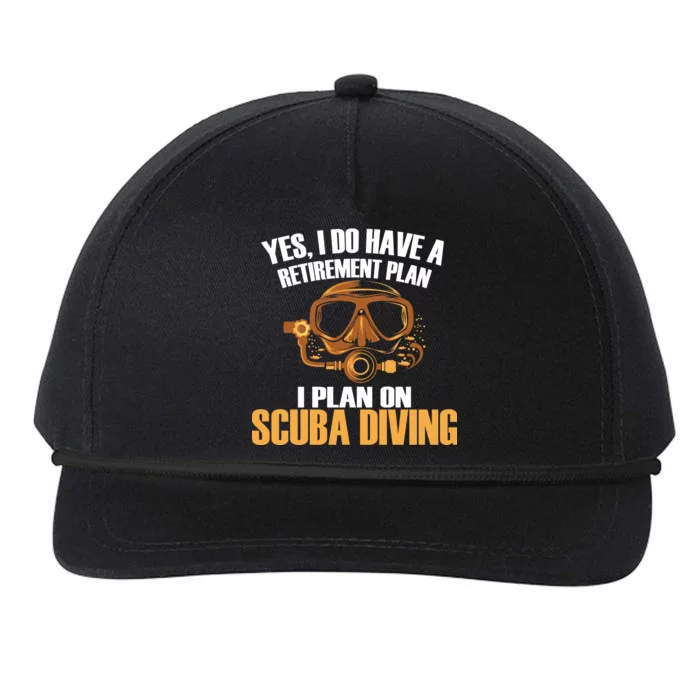 Scuba Diving Retirement Plan Snapback Five-Panel Rope Hat