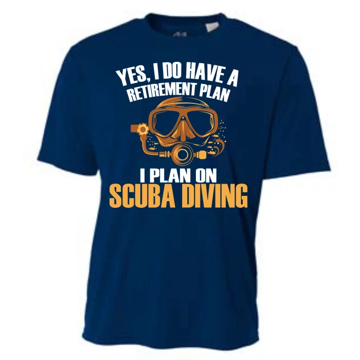 Scuba Diving Retirement Plan Cooling Performance Crew T-Shirt