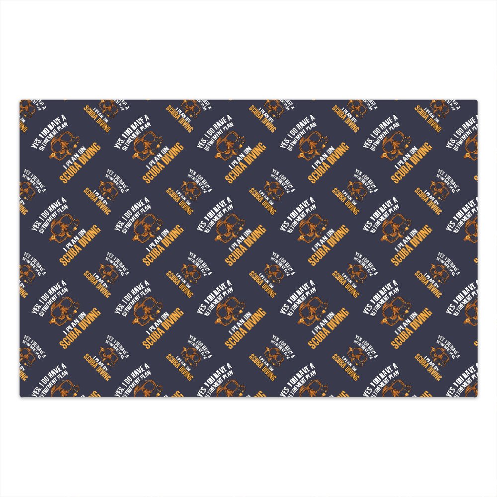Scuba Diving Retirement Plan Wrapping Paper | TeeShirtPalace