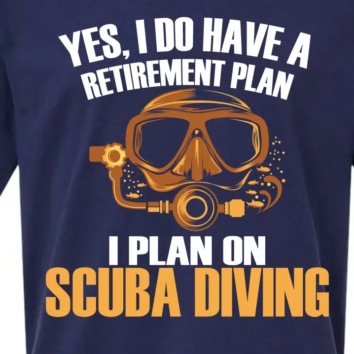 Scuba Diving Retirement Plan Sueded Cloud Jersey T-Shirt