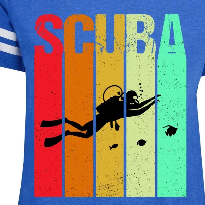 Scuba Retro Enza Ladies Jersey Football T-Shirt