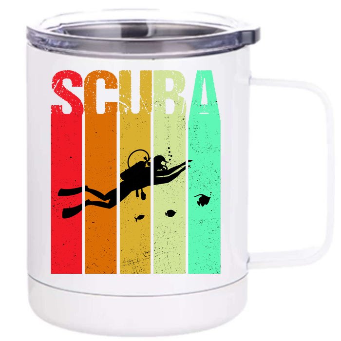 Scuba Retro Front & Back 12oz Stainless Steel Tumbler Cup