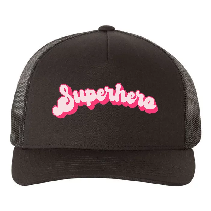 Superhero Cute Vintage Retro Halloween Super Hero Yupoong Adult 5-Panel Trucker Hat