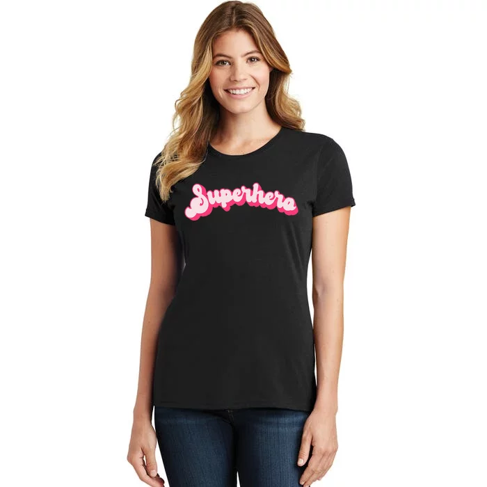 Superhero Cute Vintage Retro Halloween Super Hero Women's T-Shirt