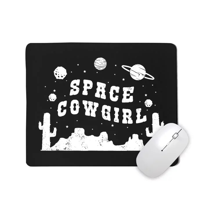 Space Cowgirl Vintage Space Rodeo Costume Western Party Mousepad