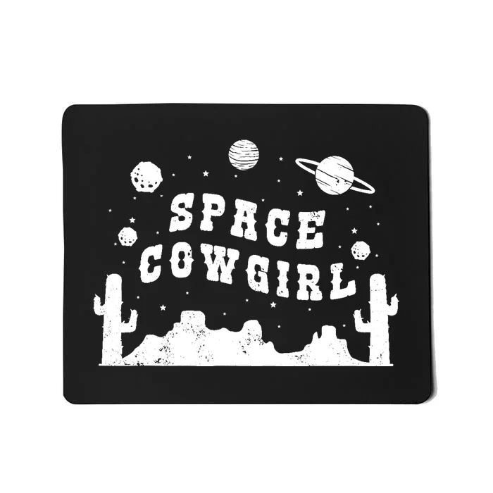 Space Cowgirl Vintage Space Rodeo Costume Western Party Mousepad