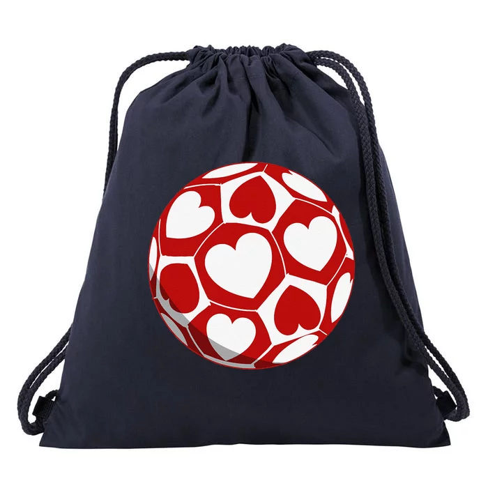 Soccer Coach Valentine's Day Fors Gifts Drawstring Bag