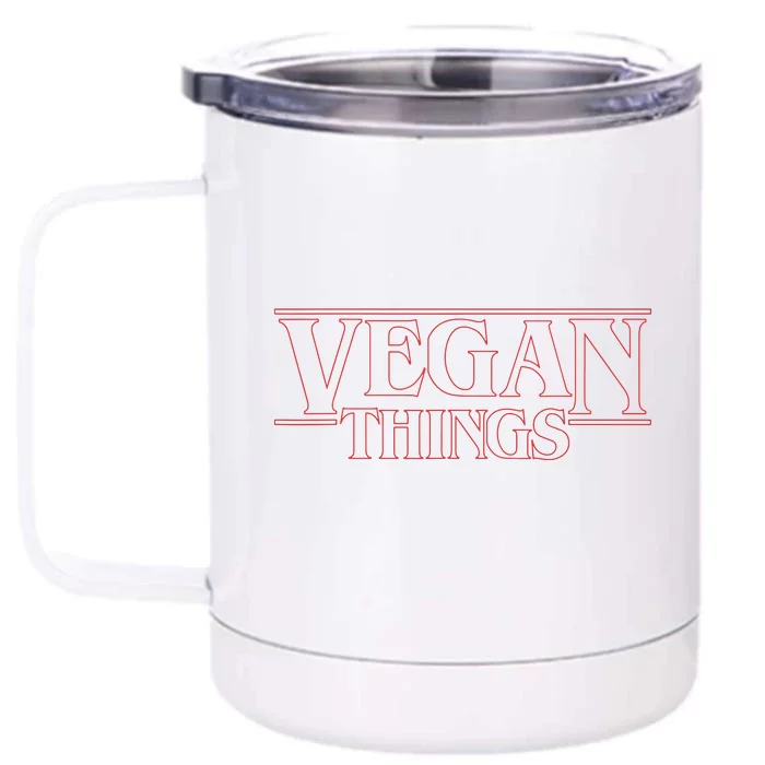 Sunny Citizen Vegan Things Front & Back 12oz Stainless Steel Tumbler Cup