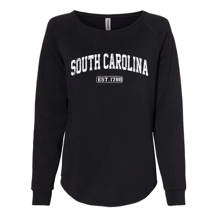 South Carolina Vintage State Athletic Style Womens California Wash Sweatshirt