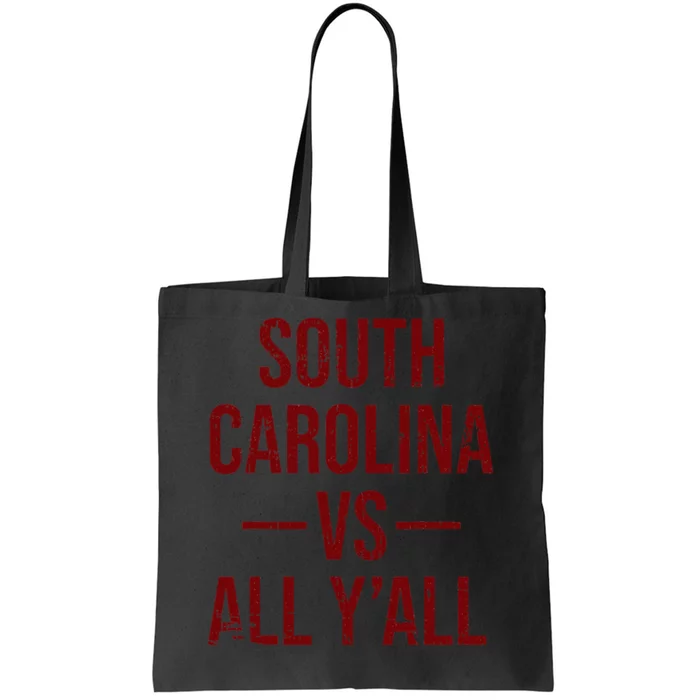 South Carolina Vs All YAll Vintage Weathered Southerner Tote Bag