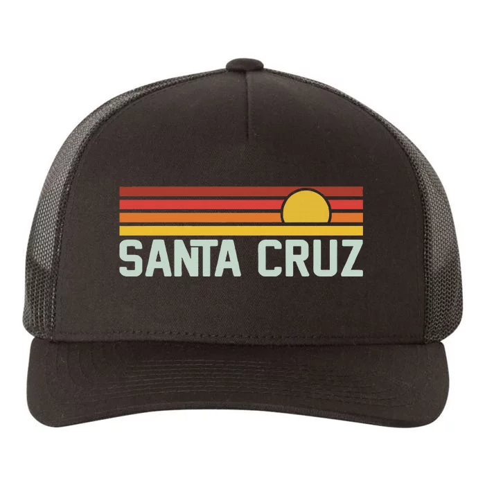 Santa Cruz Vintage Beach Sunset California Santa Cruz Summer Yupoong Adult 5-Panel Trucker Hat