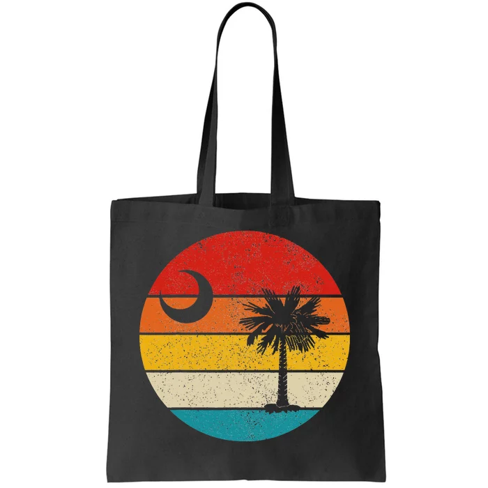 South Carolina Vintage State Flag Palmetto Moon SC Pride Tote Bag