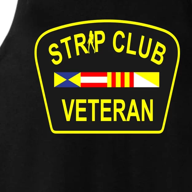 Strip Club Veteran Funny Veteran Ladies Tri-Blend Wicking Tank