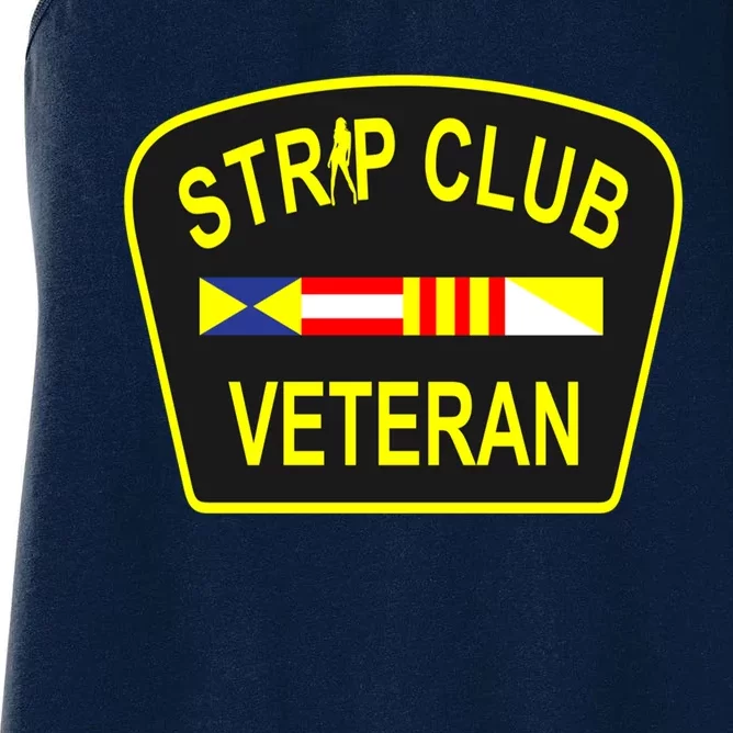 Strip Club Veteran Funny Veteran Women's Racerback Tank