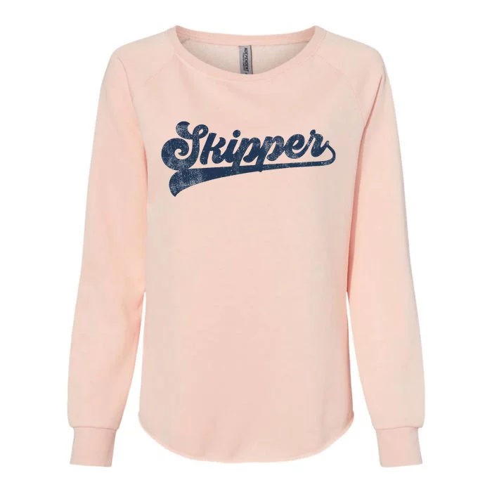 Skipper Cute Vintage Graphic Womens California Wash Sweatshirt