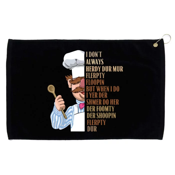 Swedish Chef Vert Der Ferk Grommeted Golf Towel