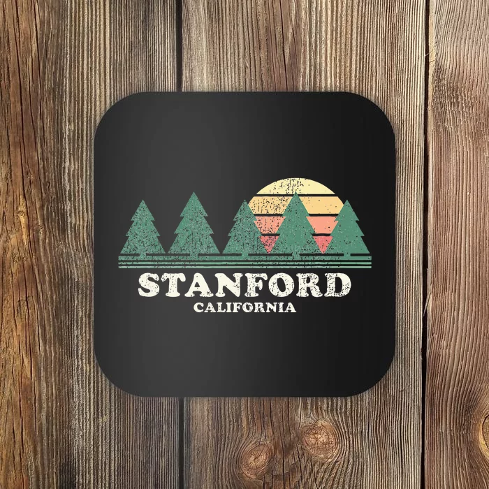 S.T.A.N.F.O.R.D Ca Vintage Throwback Retro 70s Design Coaster