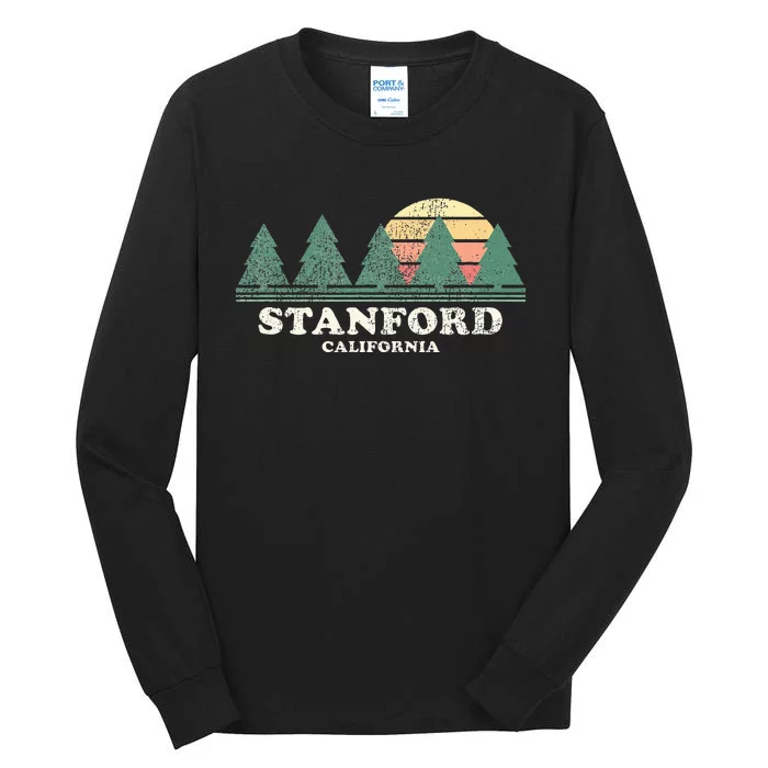 S.T.A.N.F.O.R.D Ca Vintage Throwback Retro 70s Design Tall Long Sleeve T-Shirt